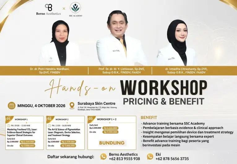 Tingkatkan Kompetensi Klinis Dokter Melalui Hands-On Workshop Laser Dermatologi Terdepan