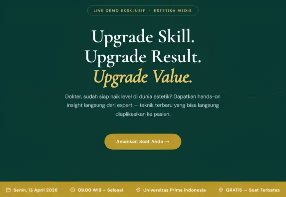 Live Demo Eksklusif Dermal Filler dan Collagen Stimulator untuk Dokter Estetik